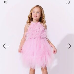 Pink Feathered Dress